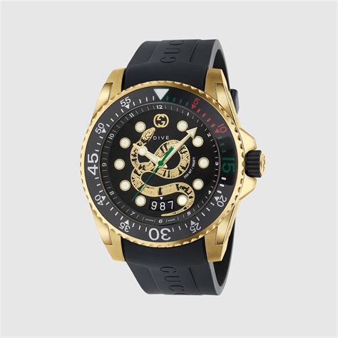 gucci diving watch|Gucci dive watch 45mm snake.